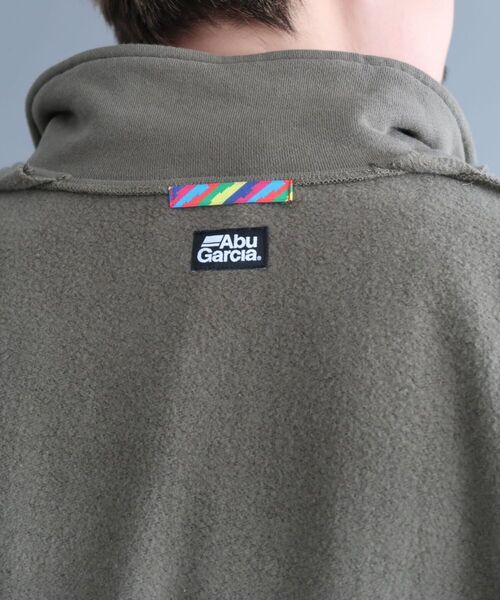 ABU GARCIA（アブ・ガルシア）の「Abu Garcia × is-ness/アブガルシア×イズネス　BIG REVERSIBLE HZ SWEAT 　ビッグリバーシブルハーフジップスウェット　21AAB-2003（スウェット・メンズ・オリーブ/ブラック・X-LARGE/LARGE/MEDIUM）」の16枚目の写真