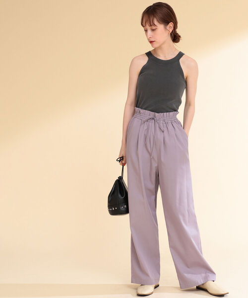 Ray BEAMS（レイビームス）の「Ray BEAMS High Basic / ホルターネック タンクトップ（タンクトップ・レディース・ブラック/ダークブラウン/ベージュ・ONE SIZE）」の11枚目の写真