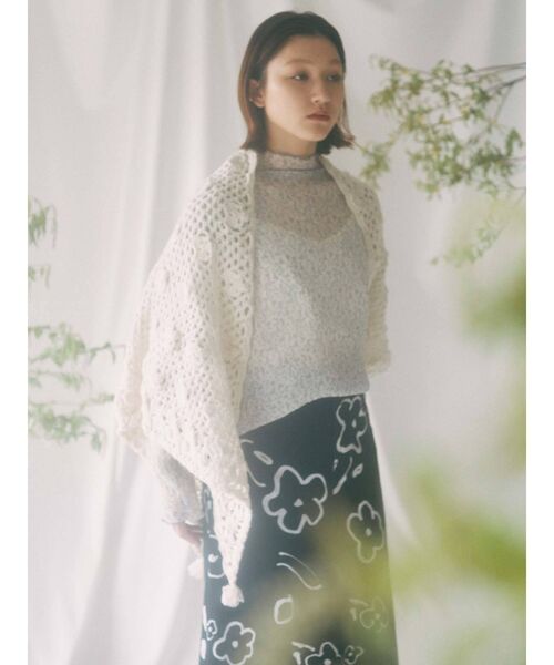 merry jenny（メリージェニー）の「【セットアップ】drawing gardenツイルスカート（スカート・レディース・ブラック/オフホワイト・FREE）」の20枚目の写真