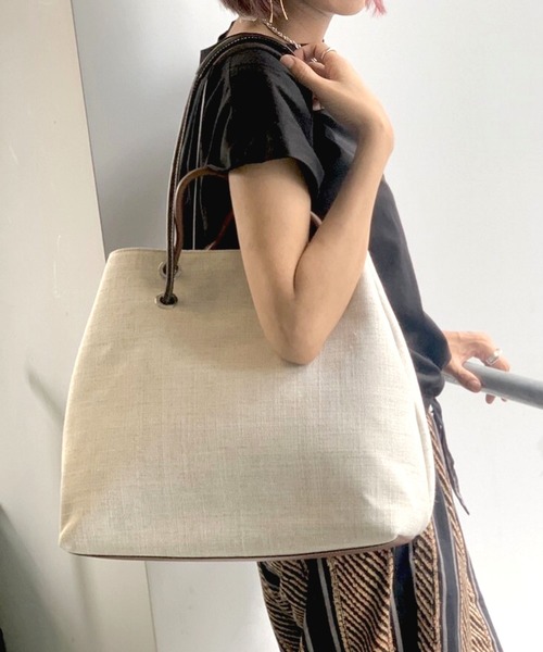 PAOLA NUTTI  （パオラヌッティ）の「【PAOLA NUTTI】コードトートM（トートバッグ・レディース・ベージュ/ブラウン・FREE）」の14枚目の写真