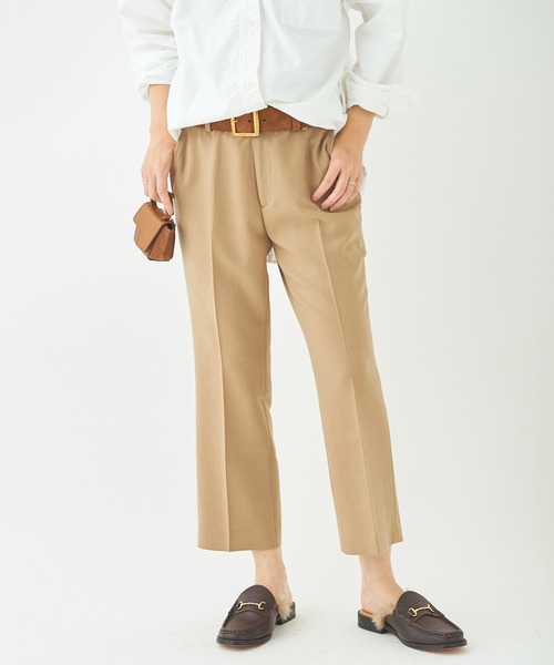 plage（プラージュ）の「semi flare スラックス◆（その他パンツ・レディース・ブラック/キャメル・38/36/34）」の2枚目の写真