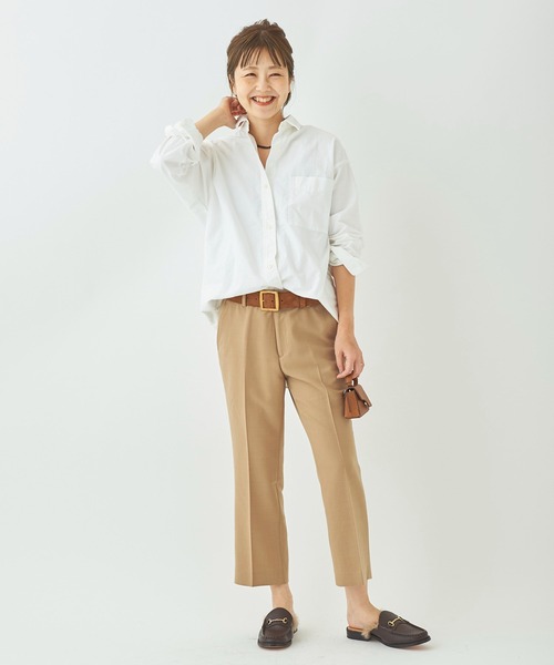 plage（プラージュ）の「semi flare スラックス◆（その他パンツ・レディース・ブラック/キャメル・38/36/34）」の4枚目の写真