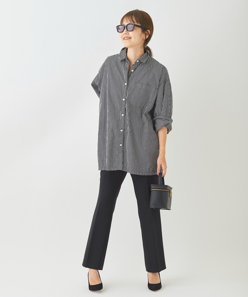 plage（プラージュ）の「semi flare スラックス◆（その他パンツ・レディース・ブラック/キャメル・38/36/34）」の3枚目の写真