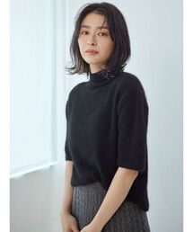 Ungrid | ハイネックハーフスリーブニット(ニット/セーター)