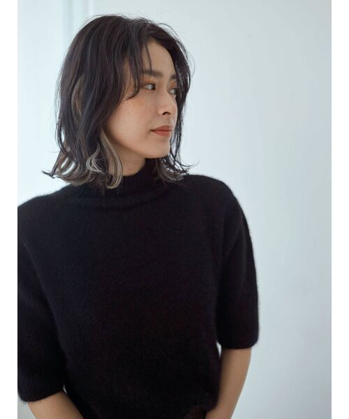 Ungrid（アングリッド）の「ハイネックハーフスリーブニット（ニット/セーター・レディース・アイボリー/ブラック/モカ・FREE）」の13枚目の写真