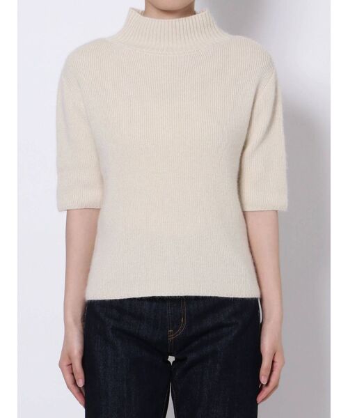 Ungrid（アングリッド）の「ハイネックハーフスリーブニット（ニット/セーター・レディース・アイボリー/ブラック/モカ・FREE）」の16枚目の写真