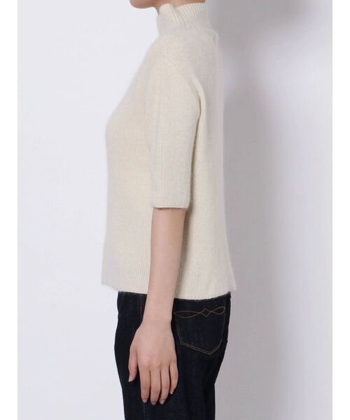 Ungrid（アングリッド）の「ハイネックハーフスリーブニット（ニット/セーター・レディース・アイボリー/ブラック/モカ・FREE）」の17枚目の写真