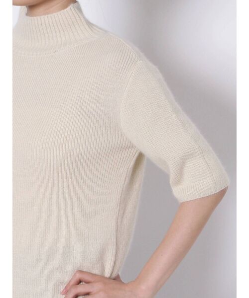 Ungrid（アングリッド）の「ハイネックハーフスリーブニット（ニット/セーター・レディース・アイボリー/ブラック/モカ・FREE）」の20枚目の写真