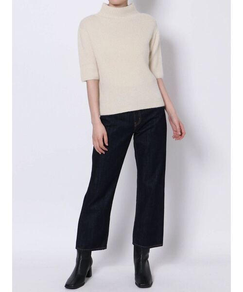 Ungrid（アングリッド）の「ハイネックハーフスリーブニット（ニット/セーター・レディース・アイボリー/ブラック/モカ・FREE）」の22枚目の写真