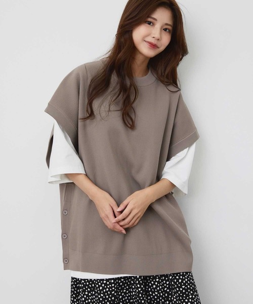 JUNRED(ジュンレッド)の「サイドボタンルーズベスト(ベスト・メンズ・ブラック/ライトグリーン/ベージュ系その他・M/L)」の21枚目の写真