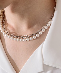 Adoon plain | 【Adoon plain】パールチェーンネックレス(ネックレス)