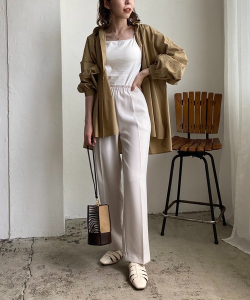 CAPRICIEUX LE'MAGE(カプリシューレマージュ)の「フリルスタンドカラーシャツ(シャツ/ブラウス・レディース・ホワイト/チャコールグレー/ベージュ・FREE)」の17枚目の写真