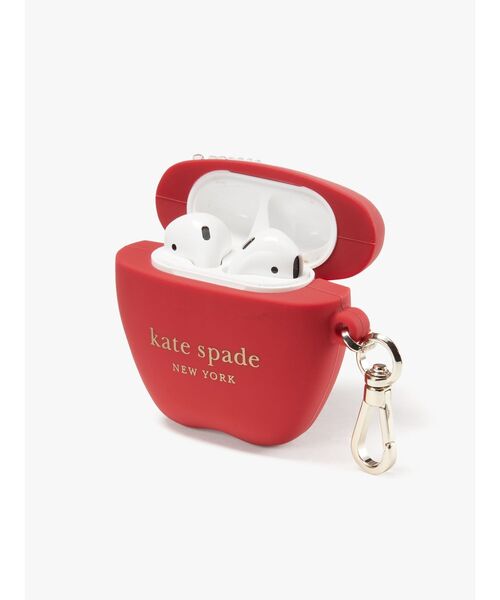 kate spade new york(ケイトスペード ニューヨーク)の「オン ア ロール シリコン アップル エアポッド ケース(スマホグッズ・レディース・レッド・ONESIZE)」の4枚目の写真