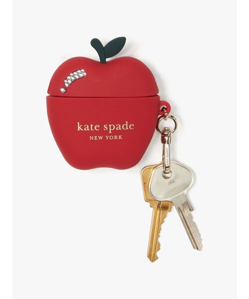 kate spade new york(ケイトスペード ニューヨーク)の「オン ア ロール シリコン アップル エアポッド ケース(スマホグッズ・レディース・レッド・ONESIZE)」の2枚目の写真