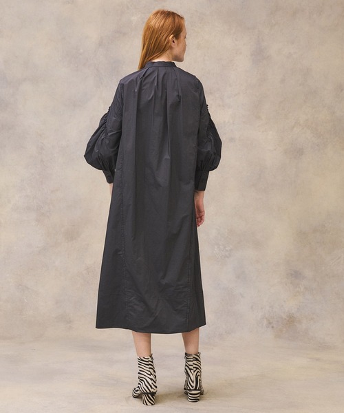 PUBLIC TOKYO（パブリックトウキョウ）の「メッシュニットセットギャザーワンピース /2WAY（ワンピース・レディース・ブラック/ブラウン・FREE）」の10枚目の写真