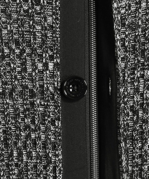 HIDEAWAYS NICOLE（ハイダウェイニコル）の「スタンドリブニットブルゾン（カーディガン/ボレロ・メンズ・ホワイト×ブラック/ホワイト×グレー/ブラック×ホワイト/レッド系その他・MEDIUM/LARGE/X-LARGE）」の16枚目の写真