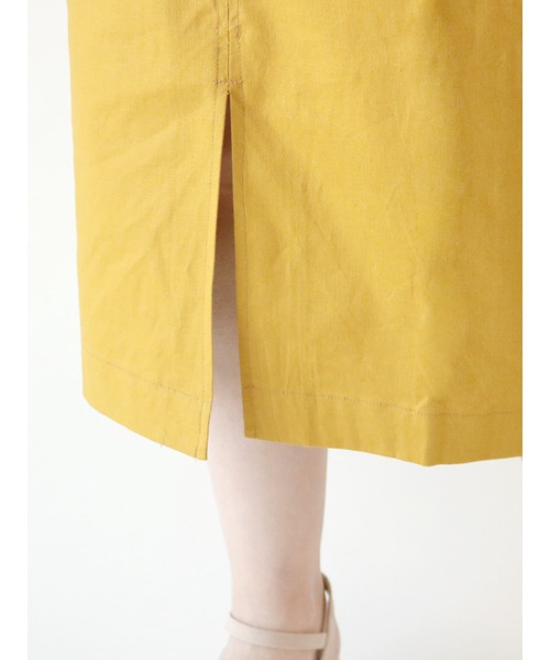 Te chichi（テチチ）の「綿麻アウトポケットタイトスカート（スカート・レディース・ネイビー/カーキ/イエロー・SMALL/MEDIUM）」の16枚目の写真