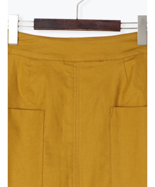 Te chichi（テチチ）の「綿麻アウトポケットタイトスカート（スカート・レディース・ネイビー/カーキ/イエロー・SMALL/MEDIUM）」の6枚目の写真