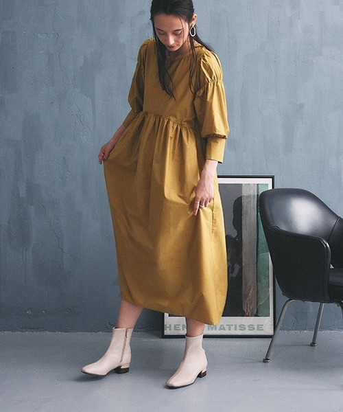 JELLY BEANS（ジェリービーンズ）の「クリアコンビヒールストレッチショートブーツ(214-40208)JELLY BEANS(ジェリービーンズ)（ブーツ・レディース・ブラック/アイボリー/ダークブラウン・S/M/L/LL）」の7枚目の写真