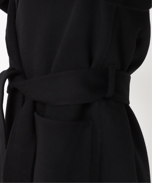 Noble（ノーブル）の「W/Nyリバーノーカラーコート◇（ノーカラー