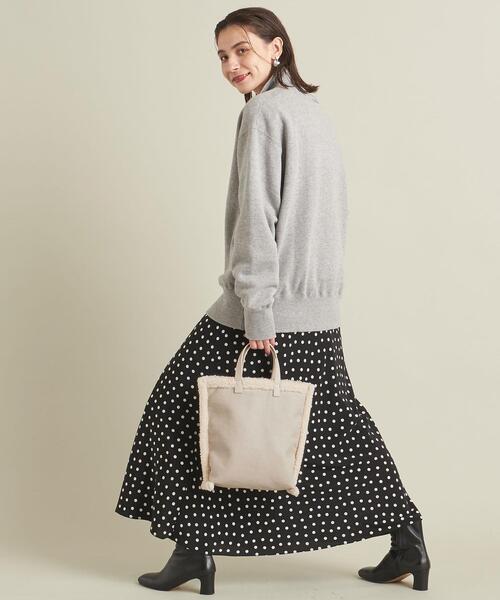 BEAUTY&YOUTH UNITED ARROWS(ビューティーアンドユースユナイテッドアローズ)の「BY フェイクレザー×ボア リバーシブルトートバッグ -4WAY- ∴ ◆(トートバッグ・レディース・ブラック/オフホワイト/ライム・FREE)」の8枚目の写真