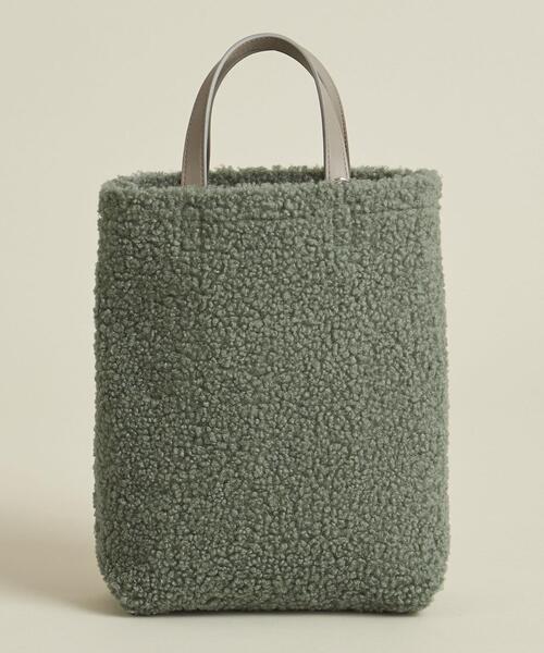 BEAUTY&YOUTH UNITED ARROWS(ビューティーアンドユースユナイテッドアローズ)の「BY フェイクレザー×ボア リバーシブルトートバッグ -4WAY- ∴ ◆(トートバッグ・レディース・ブラック/オフホワイト/ライム・FREE)」の13枚目の写真