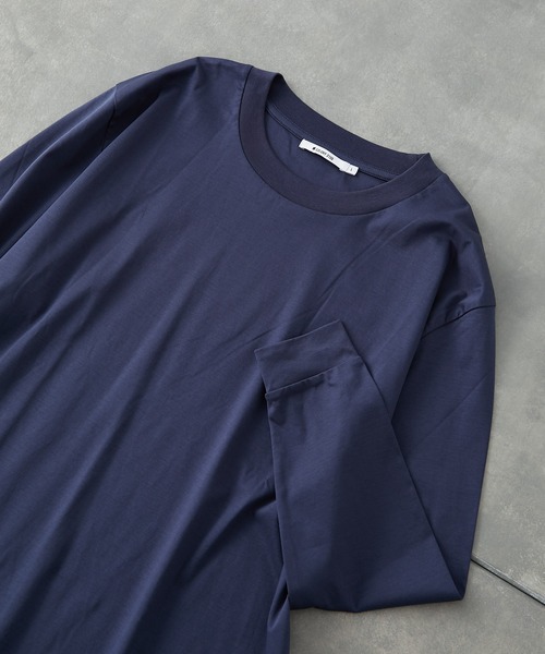 COLONY 2139（コロニートゥーワンスリーナイン）の「【SMART COLLECTION】《抗菌》スマートBIG長袖Tシャツ（Tシャツ/カットソー・メンズ・ホワイト/ブラック/ネイビー/ブラウン・MEDIUM/LARGE/X-LARGE）」の4枚目の写真