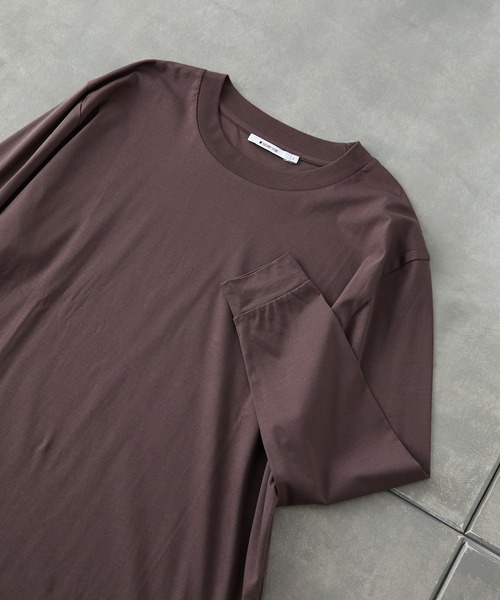 COLONY 2139（コロニートゥーワンスリーナイン）の「【SMART COLLECTION】《抗菌》スマートBIG長袖Tシャツ（Tシャツ/カットソー・メンズ・ホワイト/ブラック/ネイビー/ブラウン・MEDIUM/LARGE/X-LARGE）」の3枚目の写真