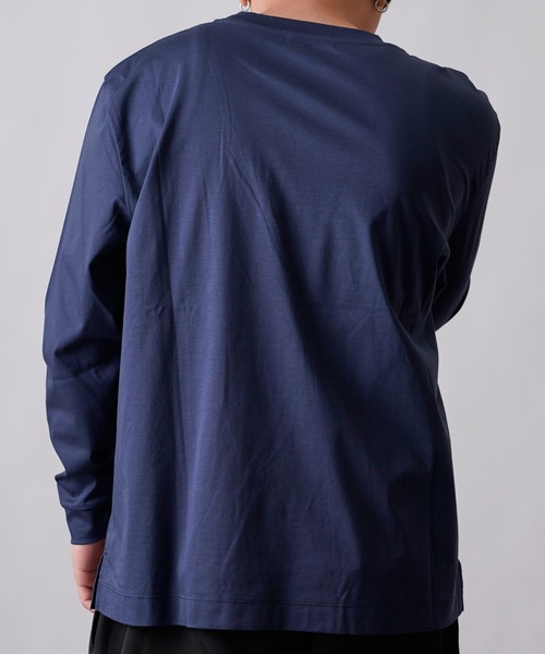 COLONY 2139（コロニートゥーワンスリーナイン）の「【SMART COLLECTION】《抗菌》スマートBIG長袖Tシャツ（Tシャツ/カットソー・メンズ・ホワイト/ブラック/ネイビー/ブラウン・MEDIUM/LARGE/X-LARGE）」の6枚目の写真