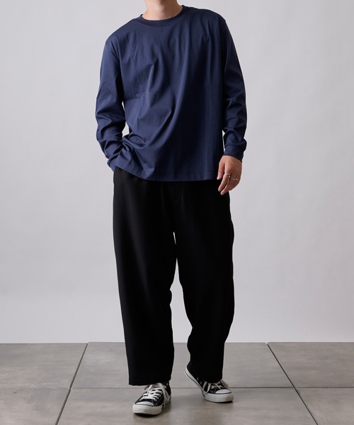 COLONY 2139（コロニートゥーワンスリーナイン）の「【SMART COLLECTION】《抗菌》スマートBIG長袖Tシャツ（Tシャツ/カットソー・メンズ・ホワイト/ブラック/ネイビー/ブラウン・MEDIUM/LARGE/X-LARGE）」の21枚目の写真