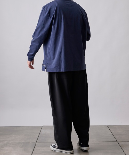 COLONY 2139（コロニートゥーワンスリーナイン）の「【SMART COLLECTION】《抗菌》スマートBIG長袖Tシャツ（Tシャツ/カットソー・メンズ・ホワイト/ブラック/ネイビー/ブラウン・MEDIUM/LARGE/X-LARGE）」の16枚目の写真