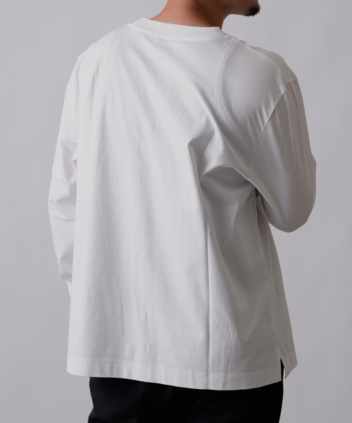COLONY 2139（コロニートゥーワンスリーナイン）の「【SMART COLLECTION】《抗菌》スマートBIG長袖Tシャツ（Tシャツ/カットソー・メンズ・ホワイト/ブラック/ネイビー/ブラウン・MEDIUM/LARGE/X-LARGE）」の15枚目の写真