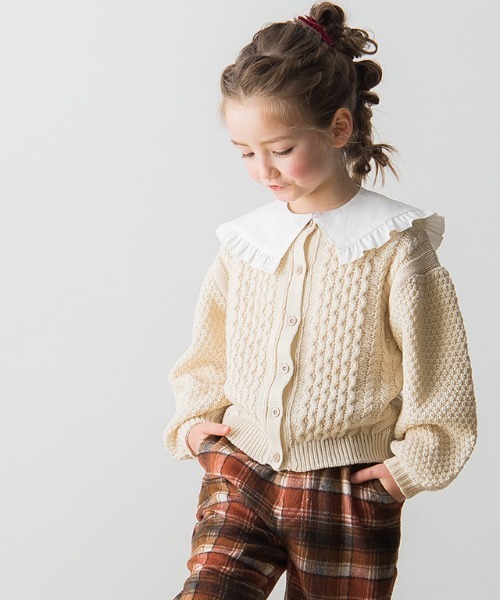 lulpini（ルルピー二）の「kids つけ襟（付け襟・キッズ・オフホワイト・FREE）」の2枚目の写真