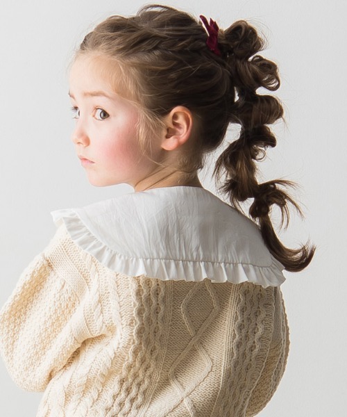 lulpini（ルルピー二）の「kids つけ襟（付け襟・キッズ・オフホワイト・FREE）」の3枚目の写真