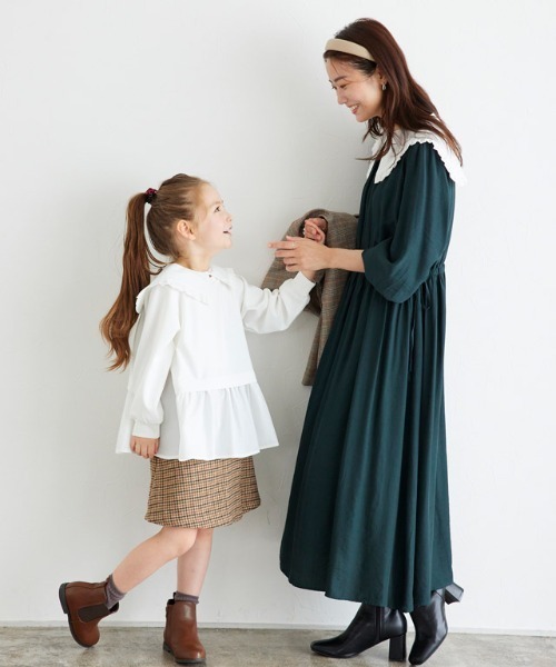 lulpini（ルルピー二）の「kids つけ襟（付け襟・キッズ・オフホワイト・FREE）」の11枚目の写真