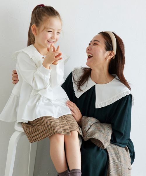 lulpini（ルルピー二）の「kids つけ襟（付け襟・キッズ・オフホワイト・FREE）」の12枚目の写真