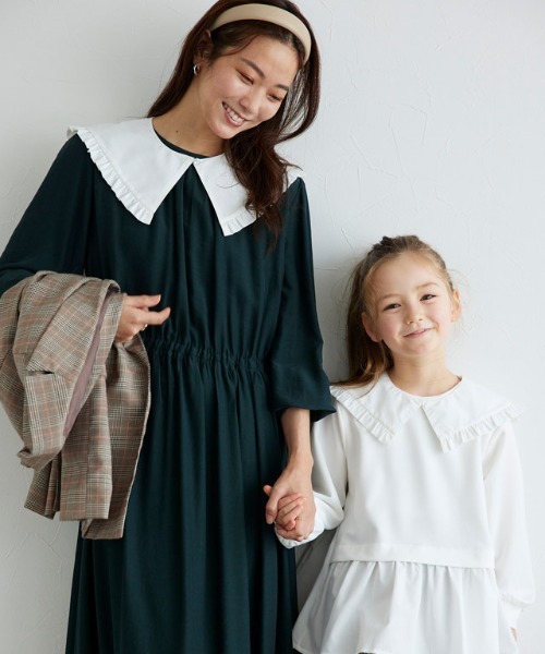 lulpini（ルルピー二）の「kids つけ襟（付け襟・キッズ・オフホワイト・FREE）」の10枚目の写真