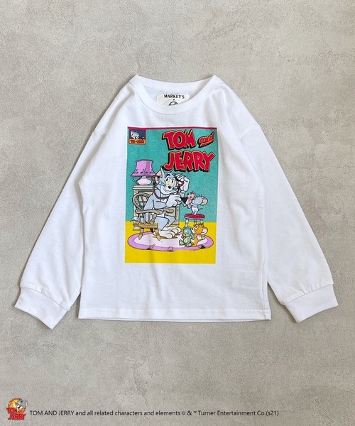 トムとジェリー 別注プリントロンt 80 150cm Tシャツ カットソー Markey S マーキーズ のファッション通販 Zozotown