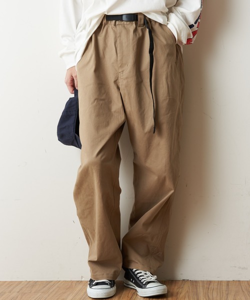 CIAOPANIC TYPY(チャオパニックティピー)の「TCツイル ワイドクライミングパンツ(その他パンツ・メンズ・サンドベージュ/オリーブ/ネイビー/ピンク・S/M/L)」の2枚目の写真