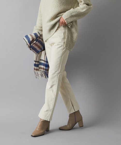 RIVE DROITE（リヴドロワ）の「シンプルなデザインが魅力　スクエアショートブーツ（ブーツ・レディース・ブラック/ベージュ・S/M/L）」の15枚目の写真