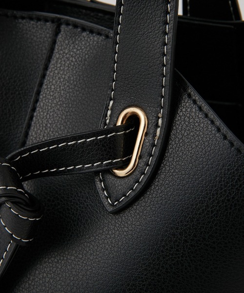 COLONY 2139（コロニートゥーワンスリーナイン）の「2WAYリボントートバッグ/ショルダーバッグ（トートバッグ・レディース・ブラウン/モカ/ブラック・FREE）」の12枚目の写真