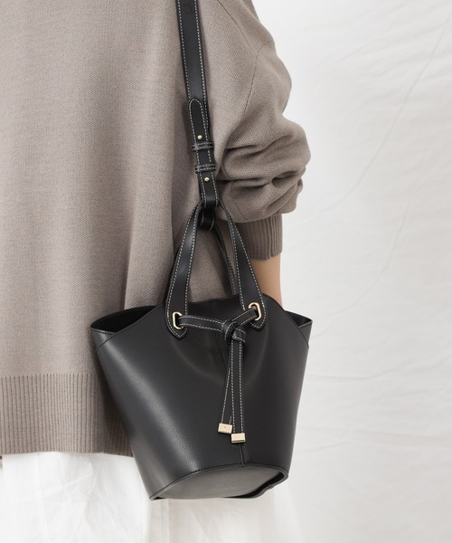 COLONY 2139（コロニートゥーワンスリーナイン）の「2WAYリボントートバッグ/ショルダーバッグ（トートバッグ・レディース・ブラウン/モカ/ブラック・FREE）」の20枚目の写真