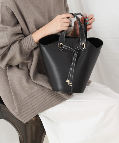 COLONY 2139（コロニートゥーワンスリーナイン）の「2WAYリボントートバッグ/ショルダーバッグ（トートバッグ・レディース・ブラウン/モカ/ブラック・FREE）」の21枚目の写真