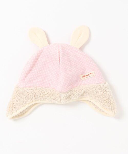 connect M(コネクトエム)の「動物ウインター(キャップ・キッズ・ピンク/ブルー・M size/S size)」の1枚目の写真