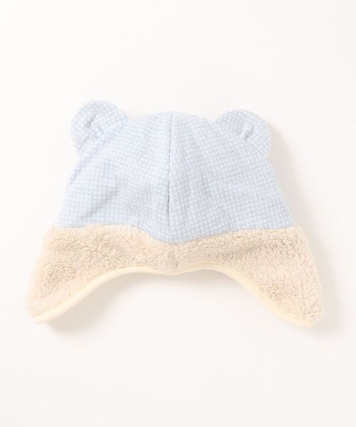 connect M(コネクトエム)の「動物ウインター(キャップ・キッズ・ピンク/ブルー・M size/S size)」の3枚目の写真