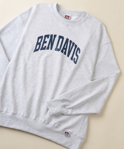 BEN DAVIS(ベンデイビス)の「【BENDAVIS/ベンデイビス】カレッジプリントクルーネックスウェット(スウェット・メンズ・ブラック/パープル/ネイビー/オフホワイト・M/L/XL)」の20枚目の写真
