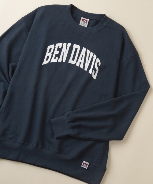 BEN DAVIS(ベンデイビス)の「【BENDAVIS/ベンデイビス】カレッジプリントクルーネックスウェット(スウェット・メンズ・ブラック/パープル/ネイビー/オフホワイト・M/L/XL)」の22枚目の写真