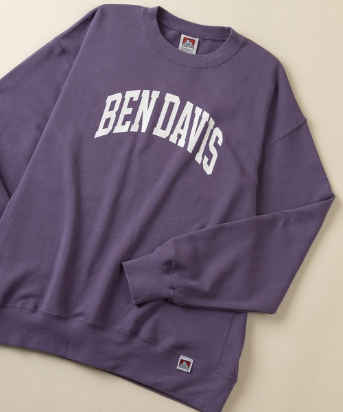 BEN DAVIS(ベンデイビス)の「【BENDAVIS/ベンデイビス】カレッジプリントクルーネックスウェット(スウェット・メンズ・ブラック/パープル/ネイビー/オフホワイト・M/L/XL)」の21枚目の写真