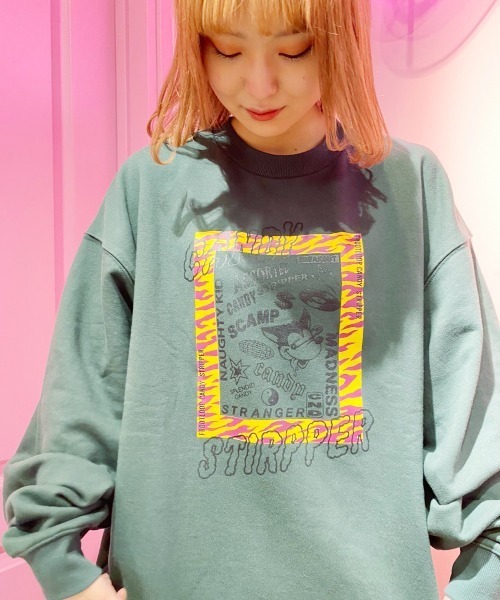 Candy Stripper(キャンディストリッパー)の「FREAK OUT SWEAT ワンピース(ワンピース・レディース・アイボリー/グリーン/ブラック・2)」の13枚目の写真