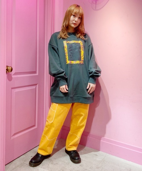 Candy Stripper(キャンディストリッパー)の「FREAK OUT SWEAT ワンピース(ワンピース・レディース・アイボリー/グリーン/ブラック・2)」の12枚目の写真